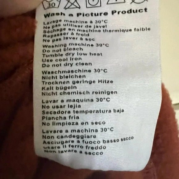 Picture Organic Clothing Tilite 1/4-Zip Fleece Pullover Cropped Size Medium - Picture 10 of 11